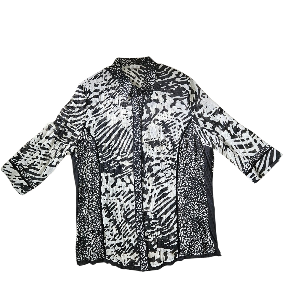 Black and White Women's Blouse